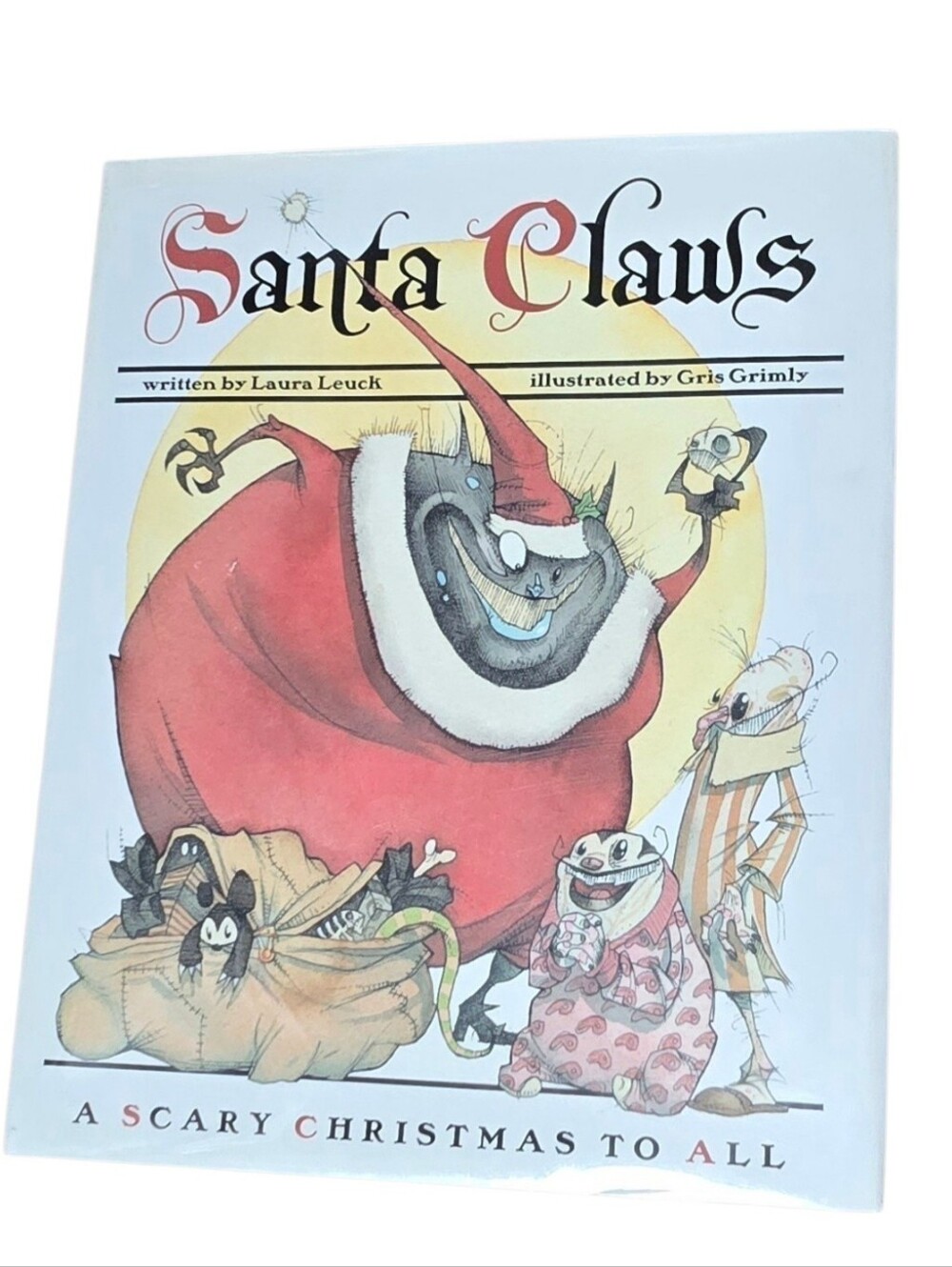 Santa Claws Gris Grimly Laura Leuck 1st Edition Gothic Christmas Hardcover